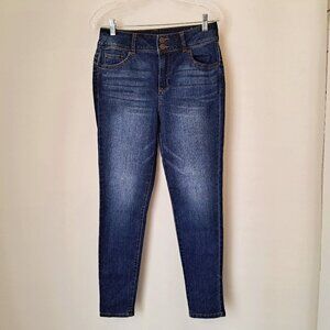 Blueink Juniors Skinny High Waist Jeans Size 9 Dark Blue Color